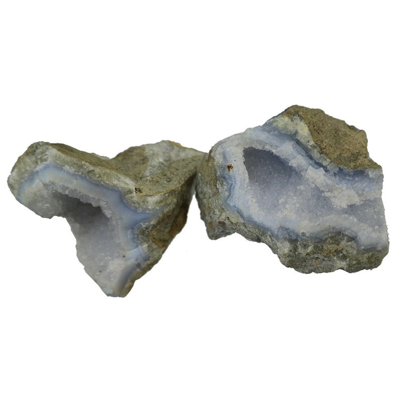 Blue Chalcedony Geode 3-4