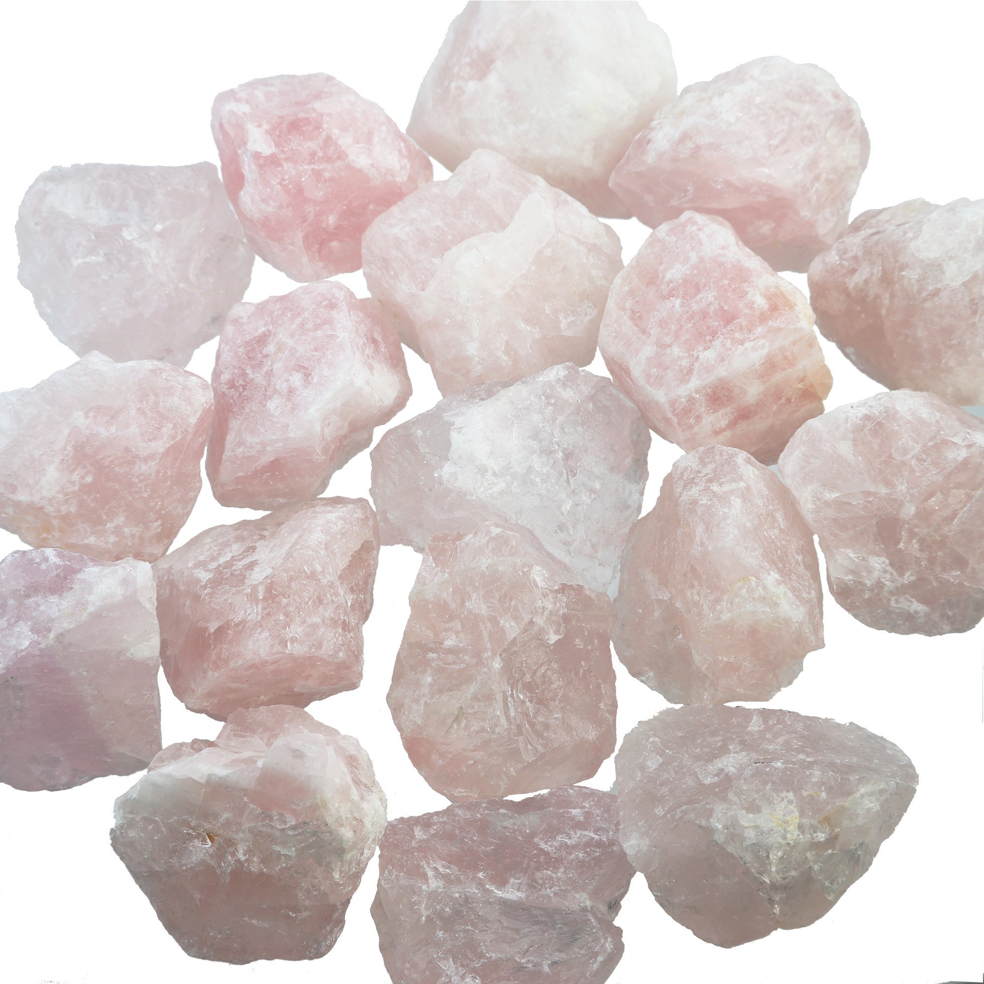 Large Rose Quartz Crystal 22.5 Mineral Specimen Real Etsy