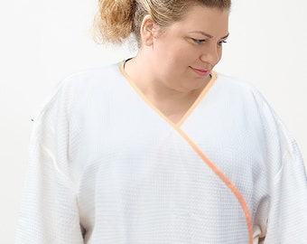 Get Janes - Robe de voyage pour femme de luxe et digne, grande taille, pour patient, hôpital, voyage, sac de transport assorti, doux et léger – Approuvé par le médecin