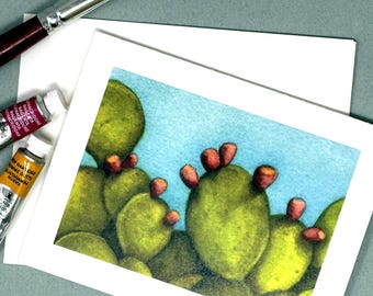Prickly Pear with Blue Sky Notecards: Box of 8