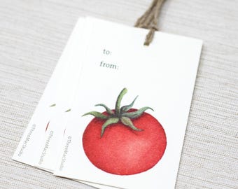 Tomato Gift Tags: Set of 3