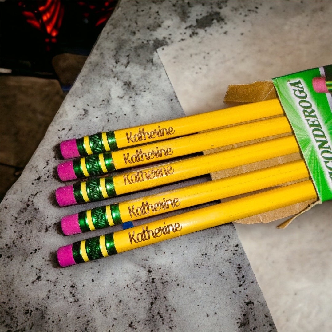 Custom Engraved Pencils for Back to School - Set of 12 Personalized ...