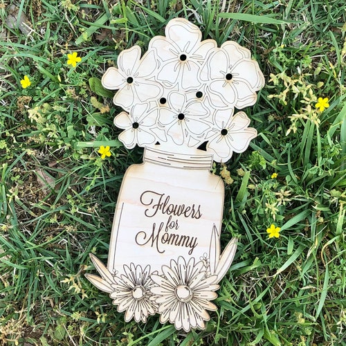 Personalized Picked for Mommy Flower Stand / Mother's Day Etsy