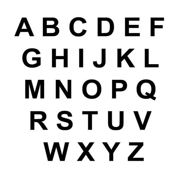 Black Vinyl Letters Etsy