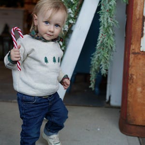 Custom Embroidered Toddler’s Festive Crewneck