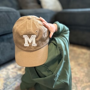 Personalized Embroidered Initial Baby /Youth Baseball Hat