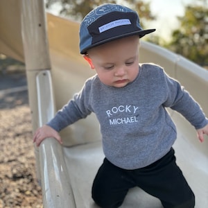 Personalized Embroidered First & Middle Name Toddler Crewneck Sweatshirt