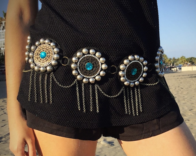 tribal fusion belt, tribal fusion, kuchi, bellydance, kuchi belt, tribal fusion belt, tribal belt, tribal belly dancing, mandala belt