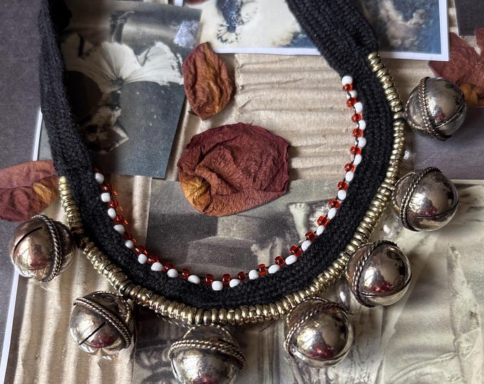Kuchi necklace, ethnic silver necklace, tribal fusion jewelry, kuchi jewelry, festival boho necklace, statement necklace, silver boho choker