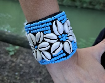 Boho bracelets, ethnic bracelets, kuchi jewelry, boho jewelry, boho bracelets for women, sea shells bracelet, bracelet beads, bracelet blue