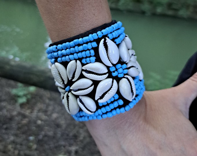 Boho bracelets, ethnic bracelets, kuchi jewelry, boho jewelry, boho bracelets for women, sea shells bracelet, bracelet beads, bracelet blue