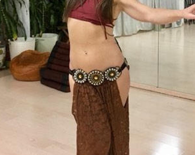 Tribal fusion belt, mandala belt, tribal belt, golden belt, tribal fusion bellydance, tribal fusion outfit, festival clothing, boho belt