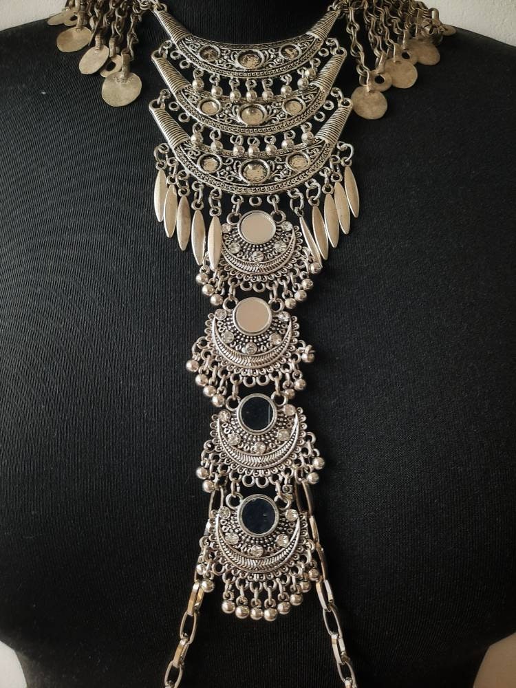 Boho Body Jewelry Body Harness Chain Harness Bodychain Etsy