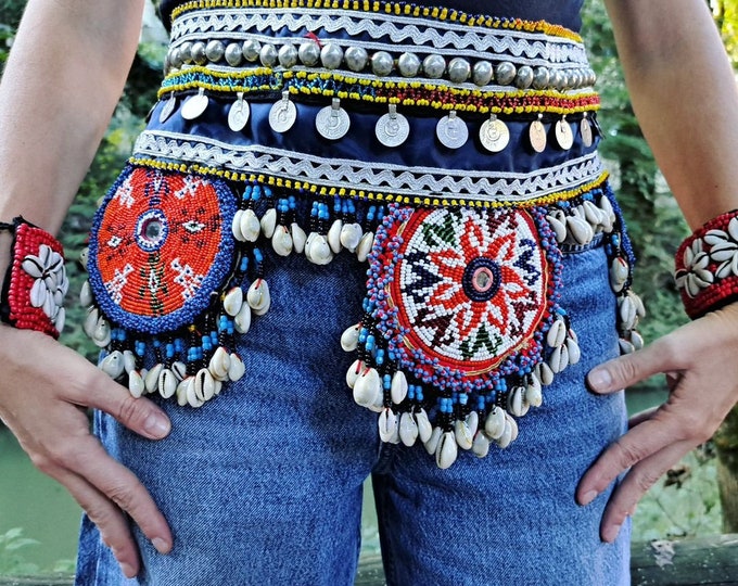 Banjara Belt, Indian Belt, Sea Shells Belt, Boho Belt, Tribal Fusion ...