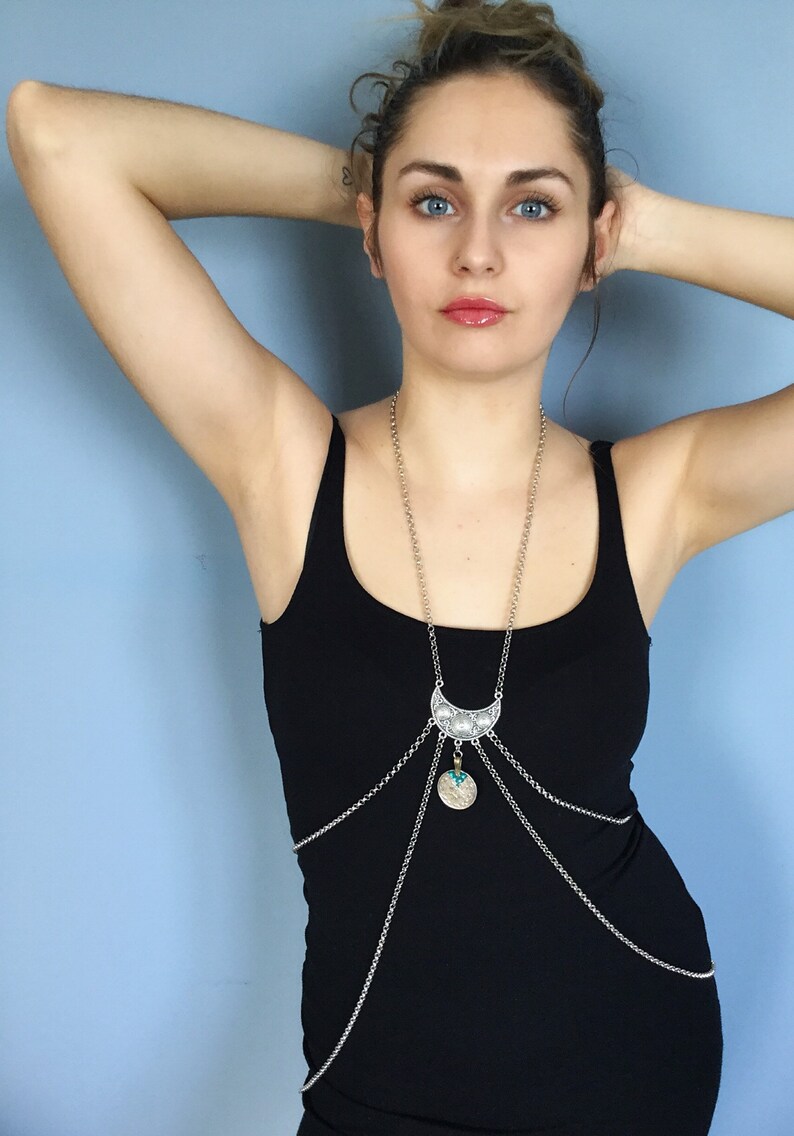 Body Harness, Bodychain, Body Chain, Body Jewellery, Handmade Bodychain