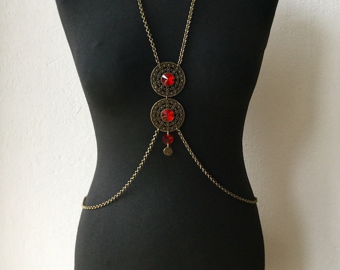 summer, bodychain, handmade bodychain, custom necklace, bodynecklace, body jewellery, crystal necklace,silver bodychain, handmade necklace,