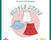 Circle Skirt | Kids Sewing Pattern PDF | Easy Skirt with Waistband