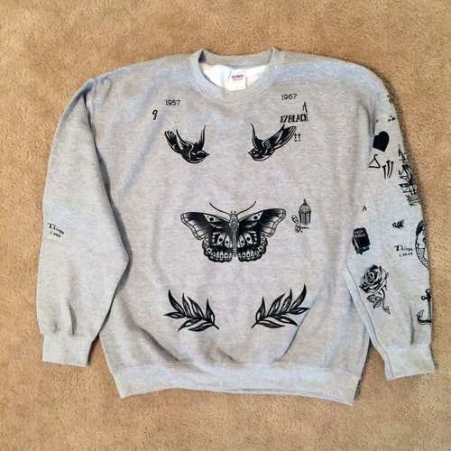 harry styles tattoo sweatshirt  eBay