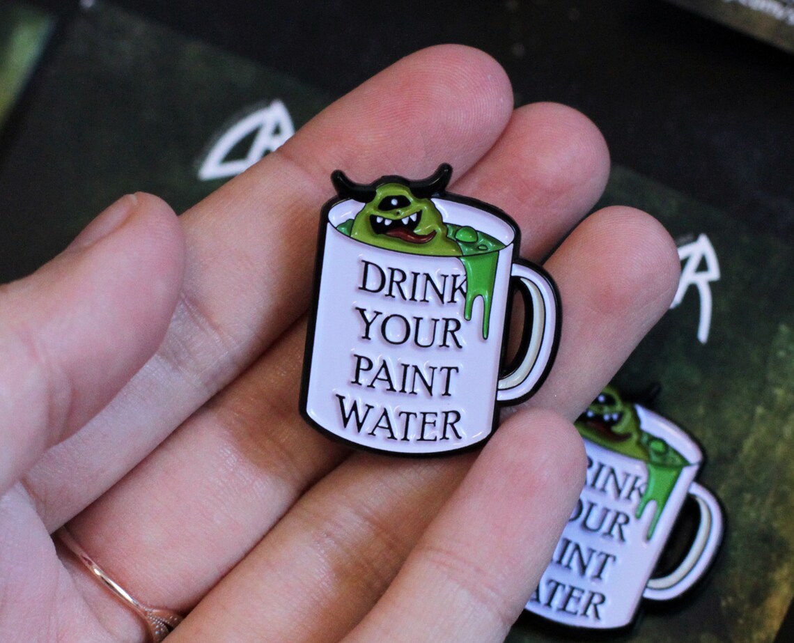 Drink your paint Water Warhammer Miniature Painter Artist Soft Etsy