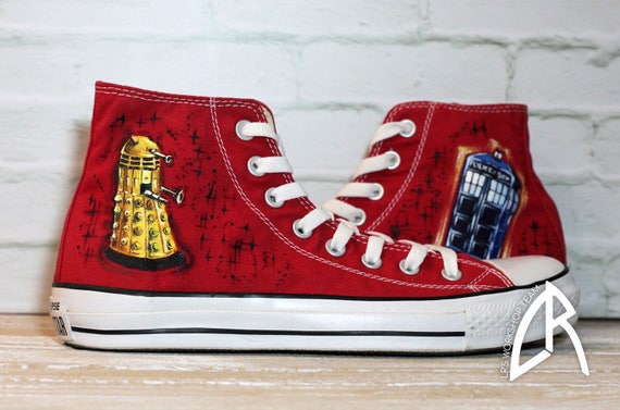 doctor who red converse