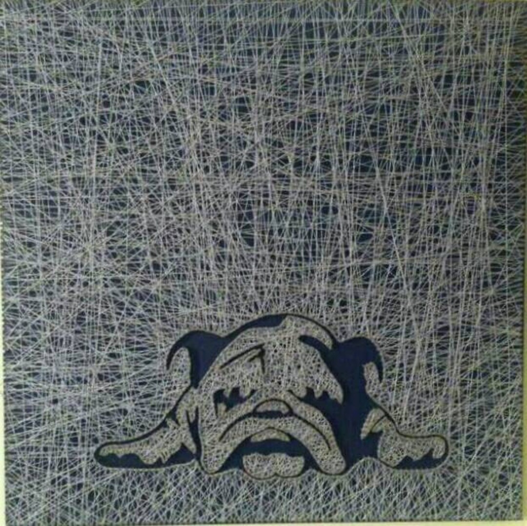 English Bulldog String Art 24x24 - Etsy
