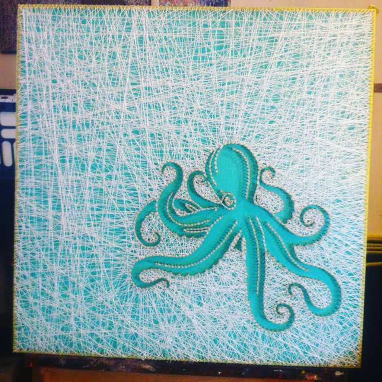 Octopus String Art 16x16 - Etsy