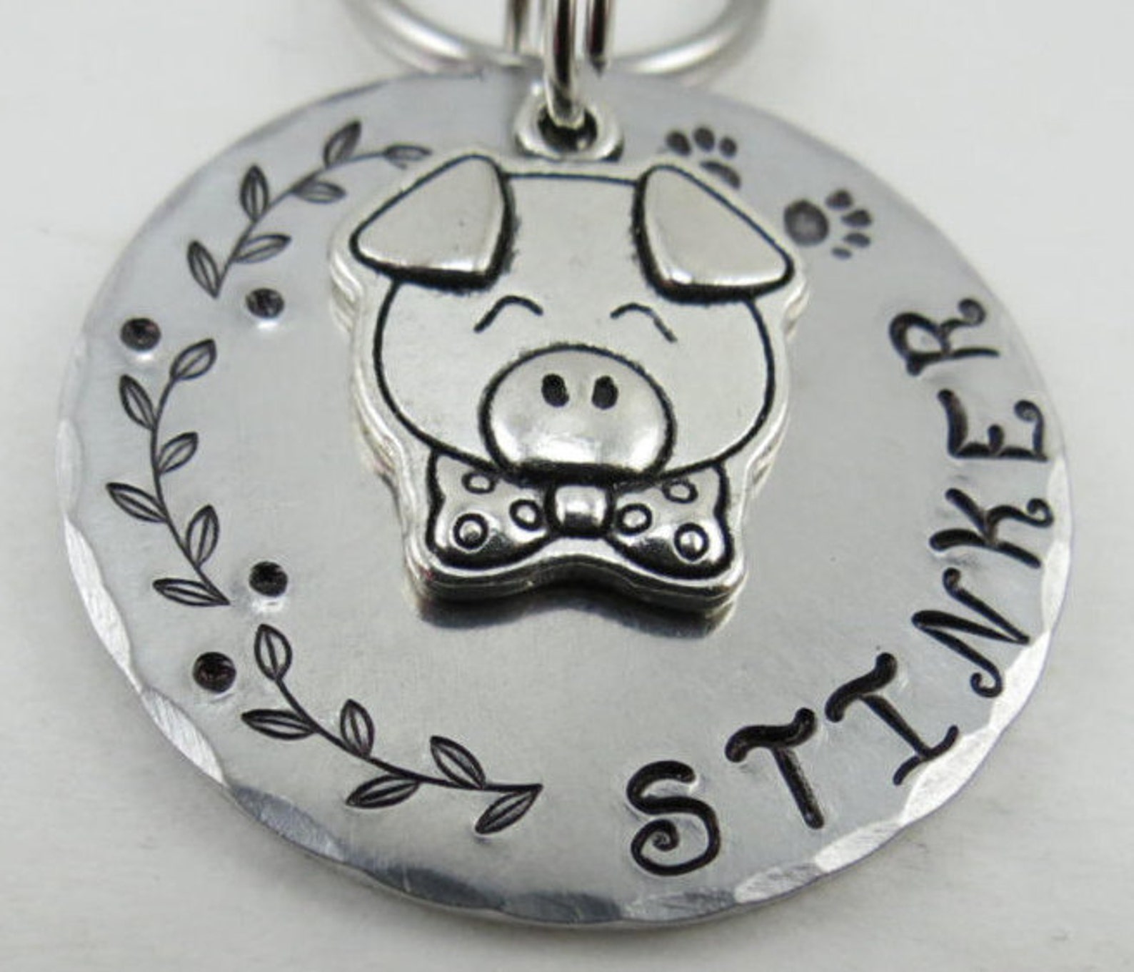 Pig ID Tag Dog ID Tag Pet ID Tag Dog Collar Id Tags Custom Etsy Canada