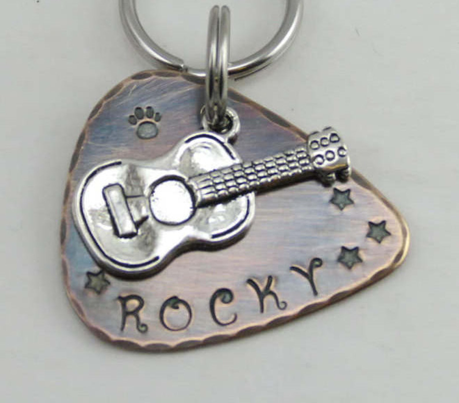 Guitar Pick Dog Tag Dog Tag Pet Tags Pet Id Tags Dog Tags Etsy