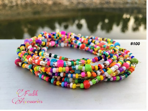 PRETTY POPS OF COLORS WAIST BEADS – Beadee Beads by Amma