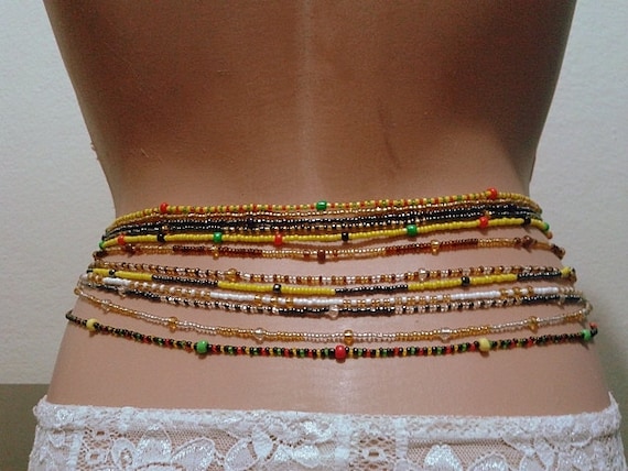 Waist beads belly chain jewelry body beads  women unisex fashion 