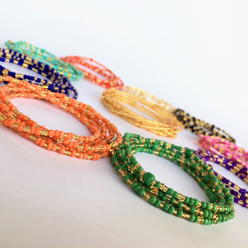 Waist Beads Body Jewelry Stretchy Elastic String Belly Etsy