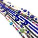 Tie on Waist beads, 25-60 inches Belly Bead, Evil Eye Belly Chains, Waistbead Choose Color, African Waist Chain, Bellybead for Weight Loss 