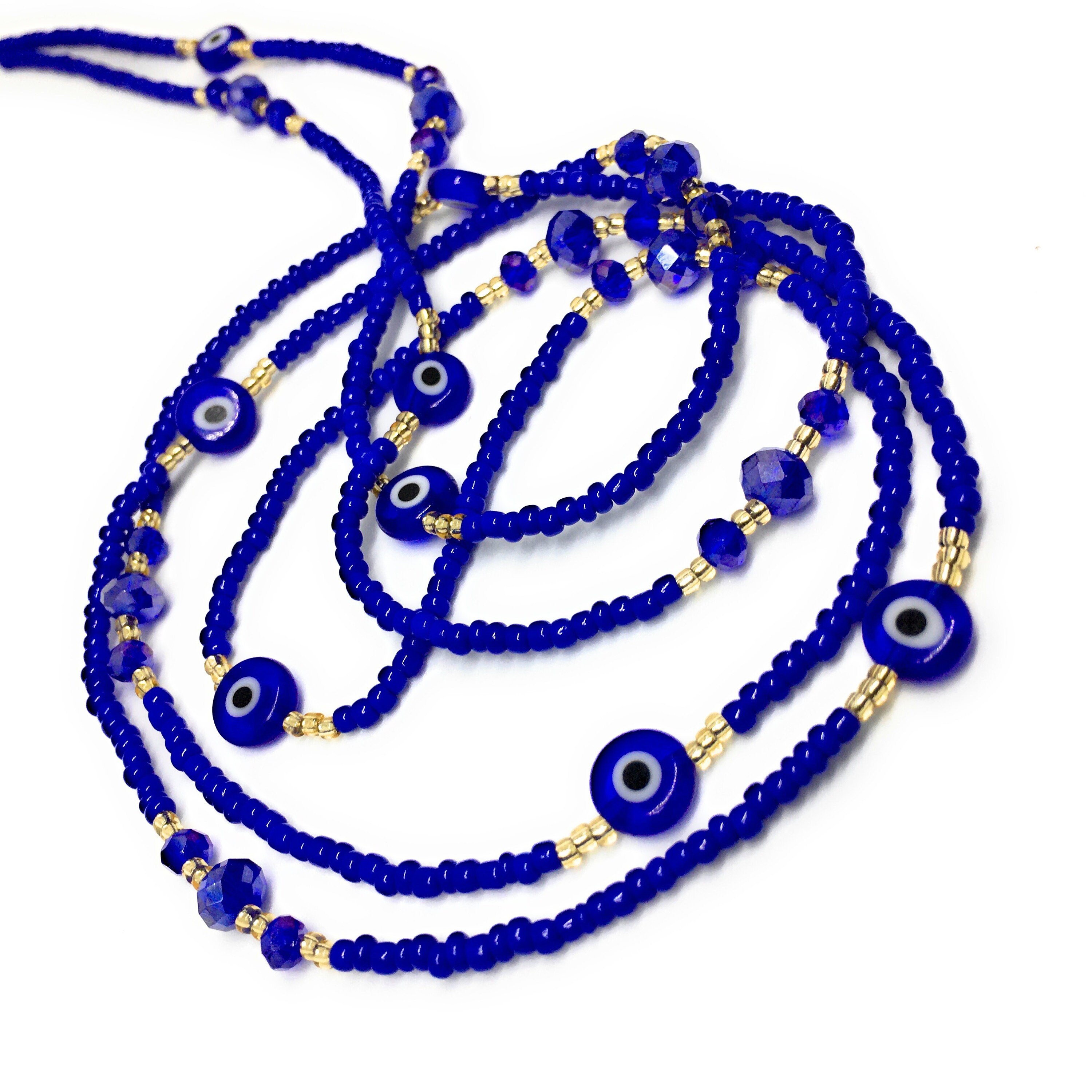 Kayamata blue eye waist bead deals