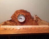 Flame Maple Burl Mantle Clock - Free US Shipping - Item 1037