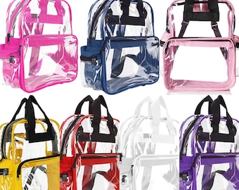clear backpack etsy