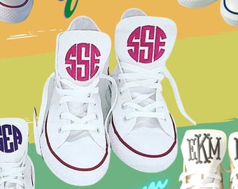 monogrammed baby converse