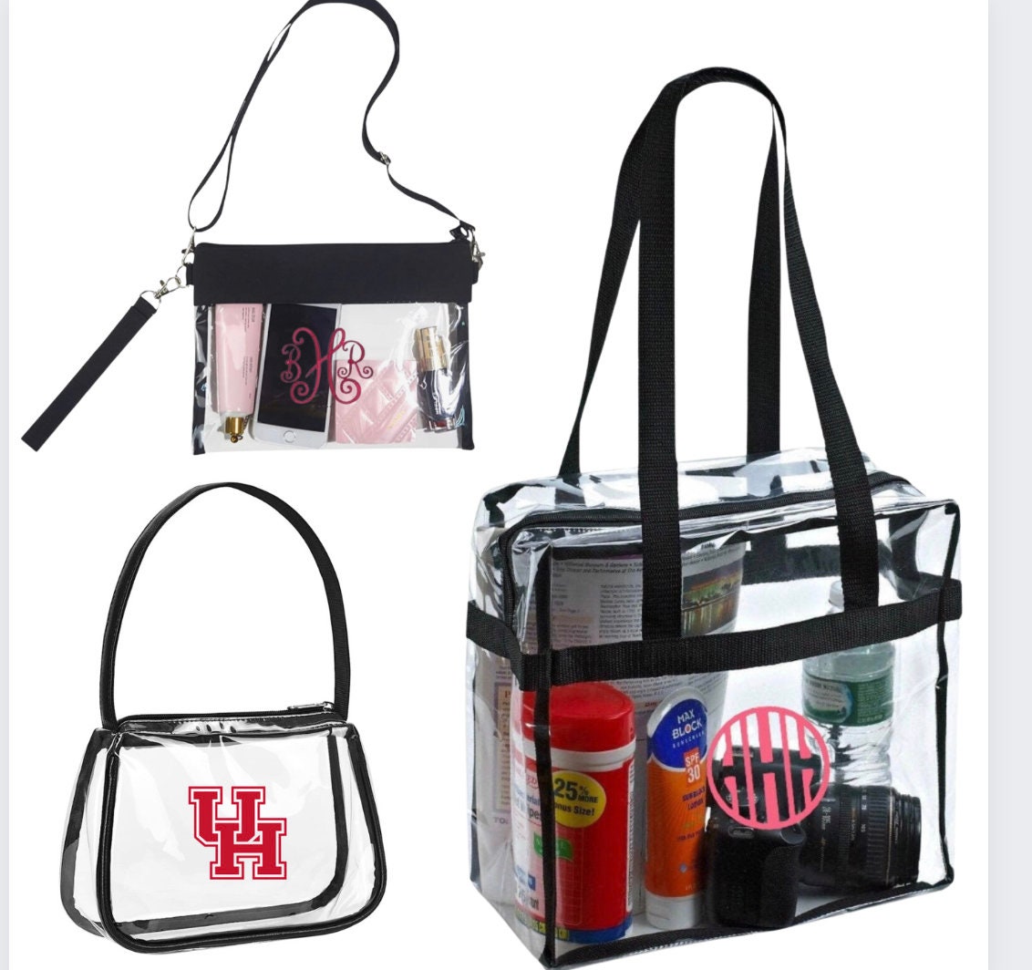 Letter Patch Clear Gameday Stadium Crossbody Bag – United Monograms