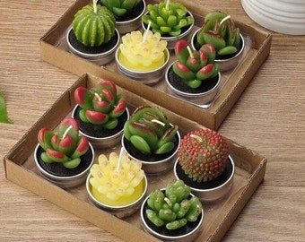 Cactus Tea Light Candles