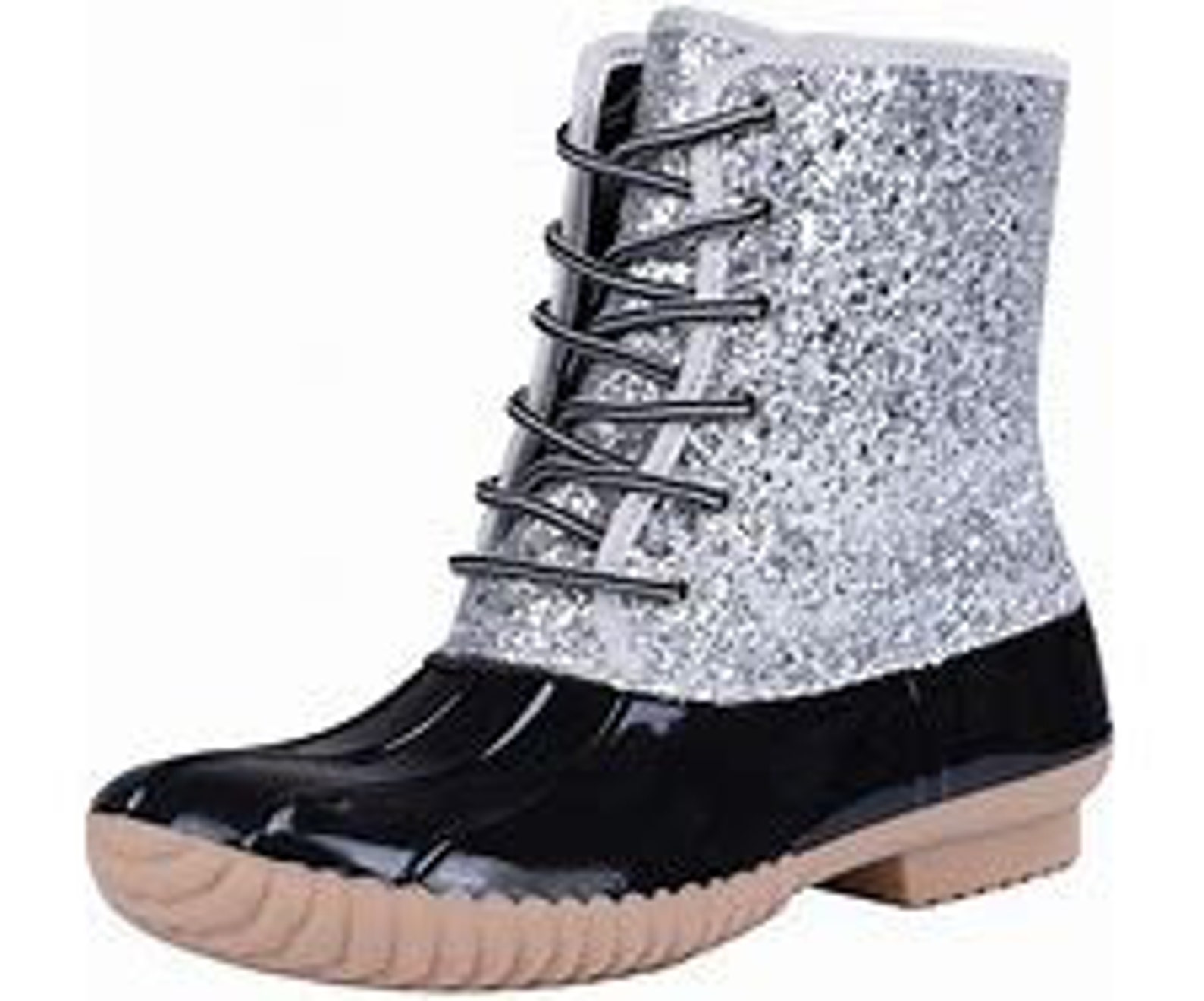 glitter duck boots