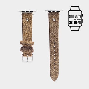 Leather Cowhide Apple Watch Band 38-40-41mm same day shipping, gifts for her, mens Watch bands Beige