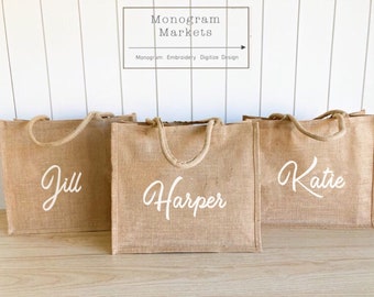 Personalized Totes Jute Bags