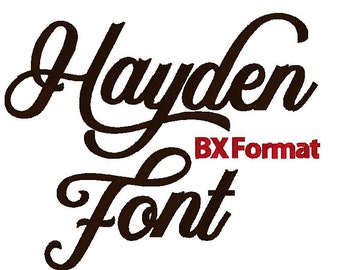 BX Format - Hayden Embroidery Font