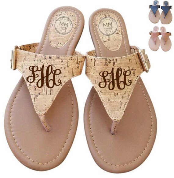 monogram sandals
