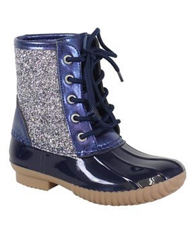 glitter duck boots