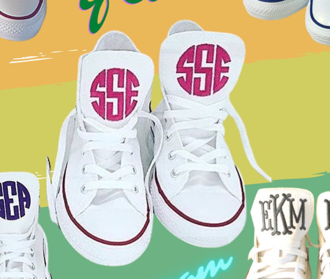 suede detail monogram stripe sneakers