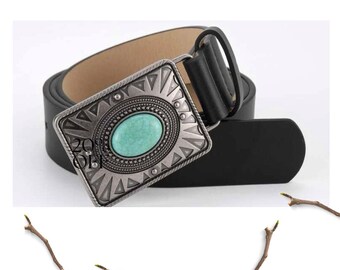 Women’s Square Turquoise Style Belt