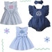 Monogrammed Baby Romper with bow, Great for baby Shower gifts, family photos, birthday gifts, monogrammed gifts