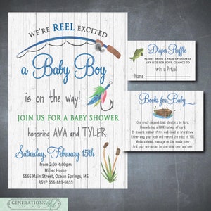 Fishing Baby Shower Invitation 