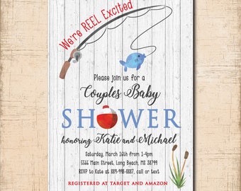 Fishing Baby Shower Invitation Printable/digital File/boy Baby | Etsy
