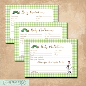 INSTANT DOWNLOAD, verhalenboekvoorspellingskaart, verhalenboekadvieskaart, boekthema babyshower, babyshowerspel, digitaal bestand, afdrukbaar